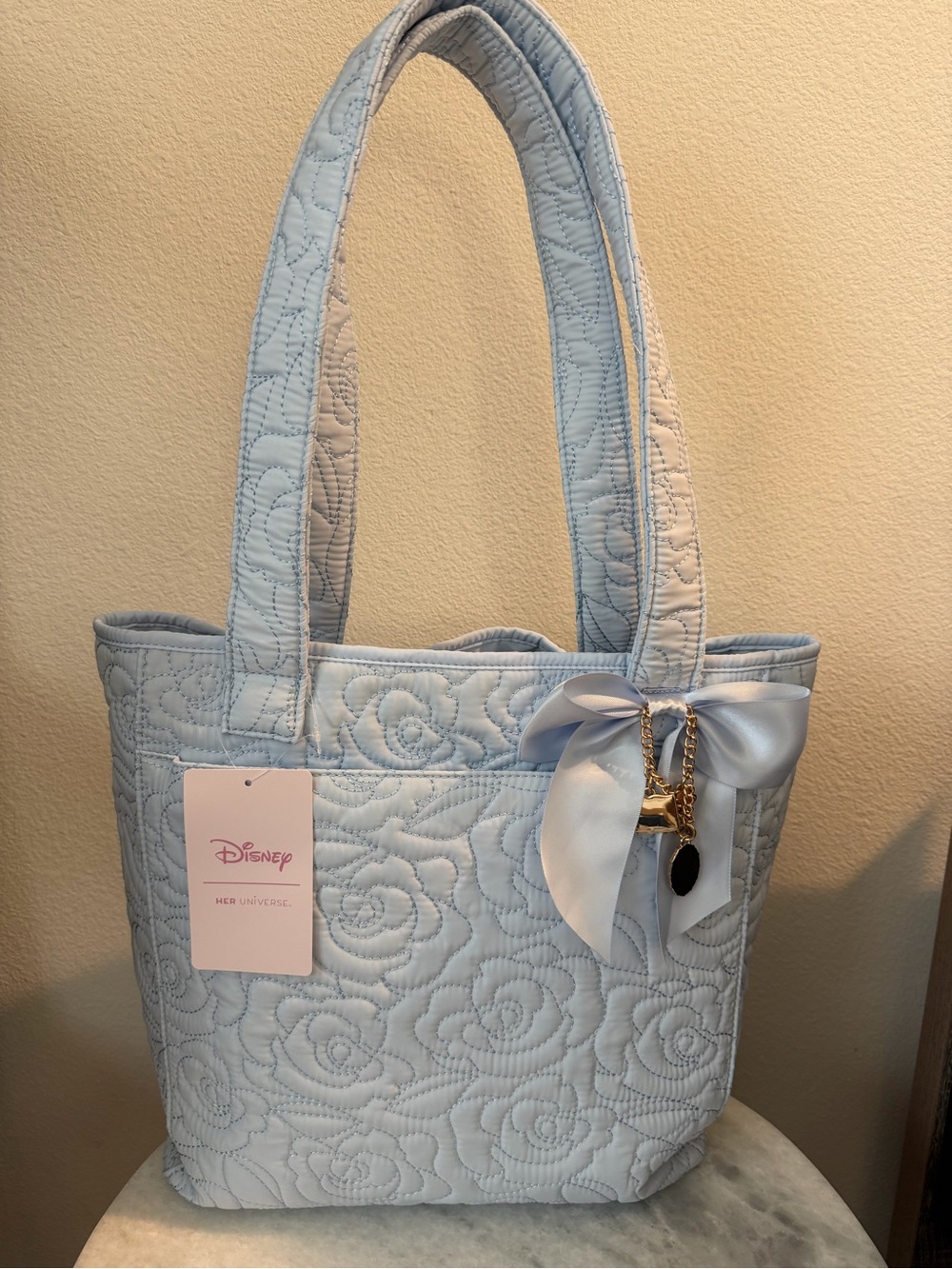 NWT Her Universe Disney Belle Quilted Tote Bag
